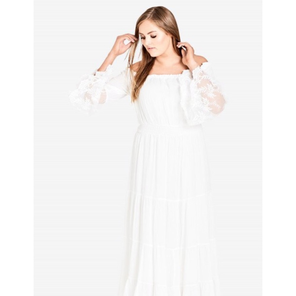White Off shoulder Dress